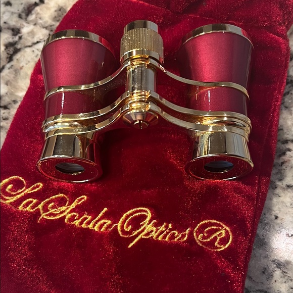 Opera Other - Elegant Red and Gold Opera Glasses